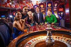Caribbean Stud Poker dealer hand display on cendanabet88 live table